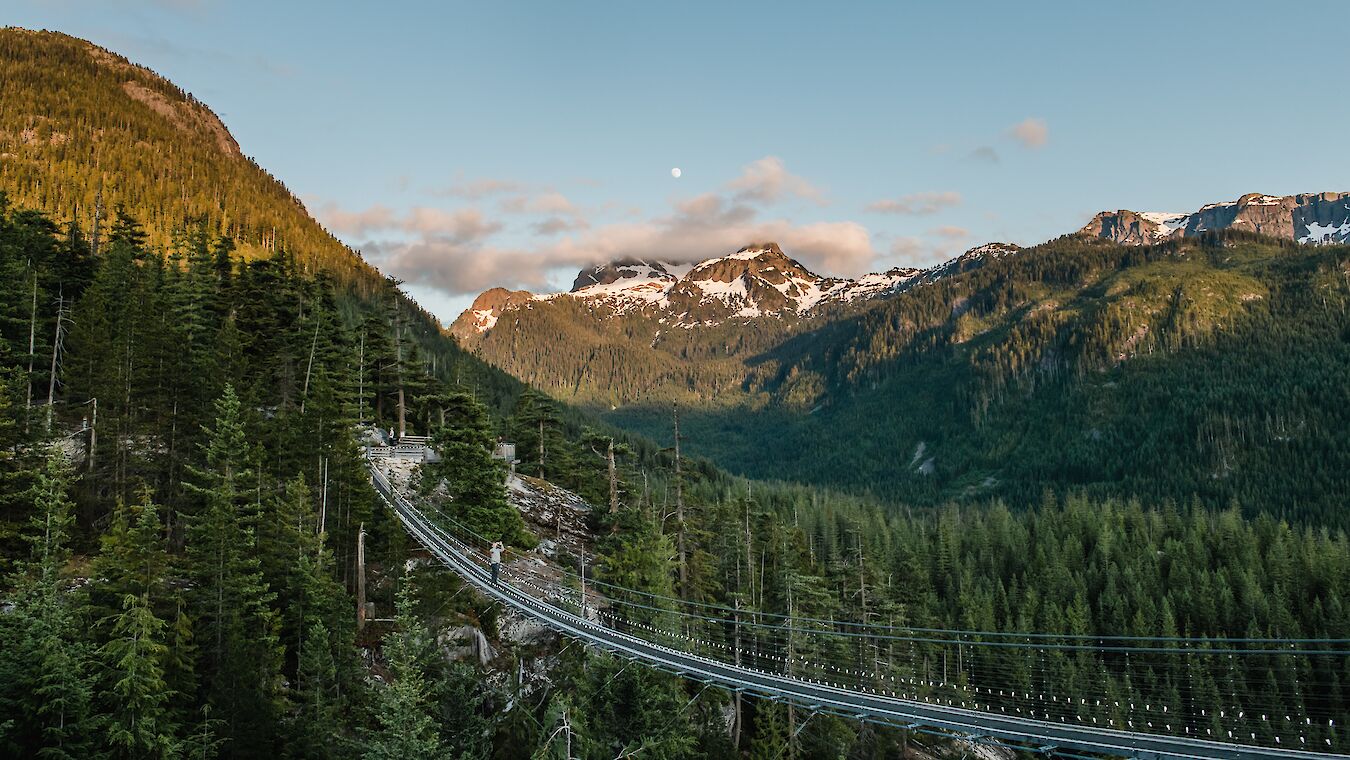 Attractions Sea to Sky Gondola, Summit, Spring, suspension bridge
