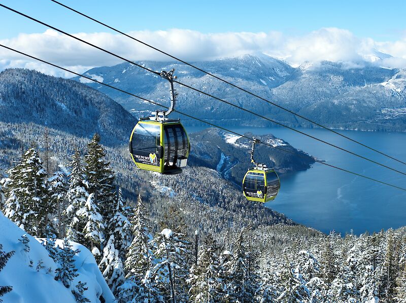 Sea to Sky Gondola, Gondola, Winter, Squamish
