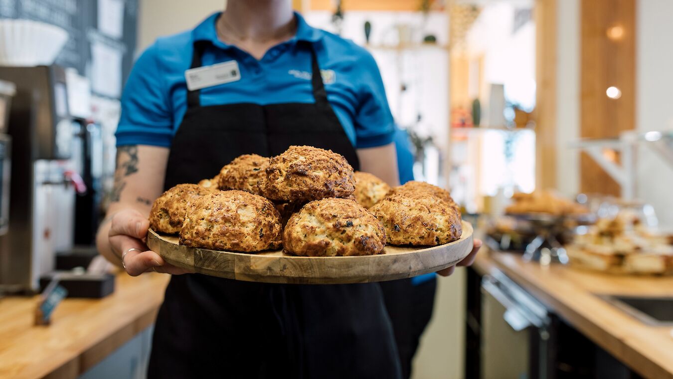 Baked goods at the Co-Pilot Cafe at the Sea to Sky Gondola Summit Lodge