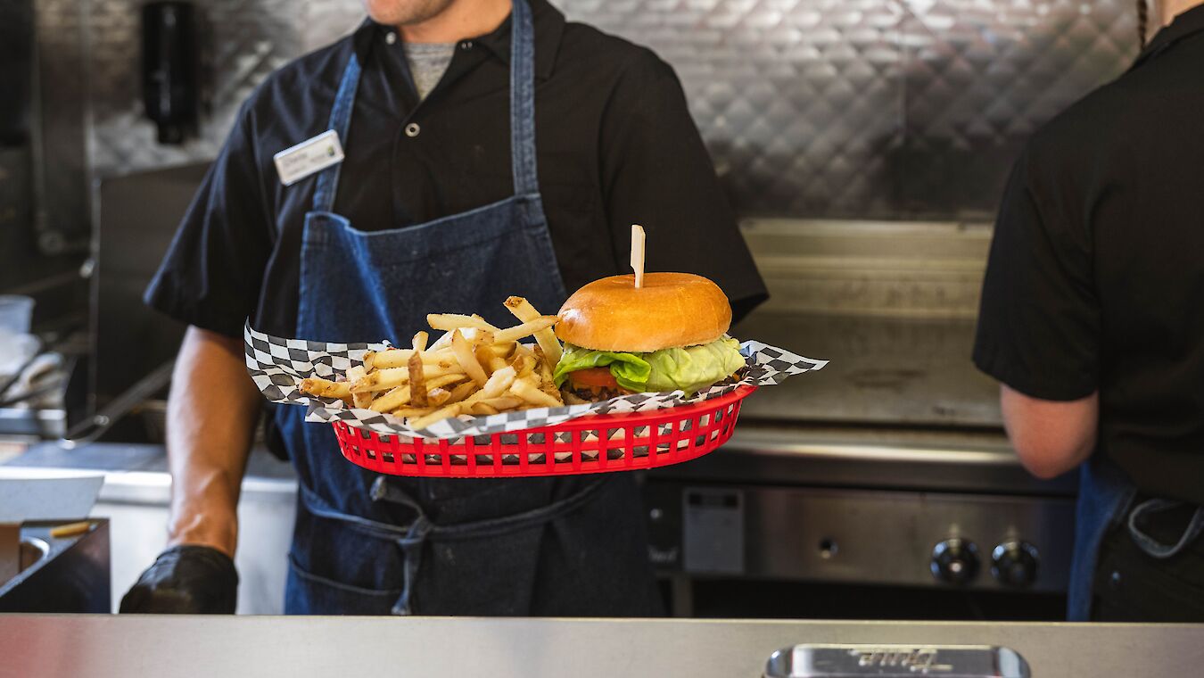 Backyard Burgers is the The Summit Gathering Place
