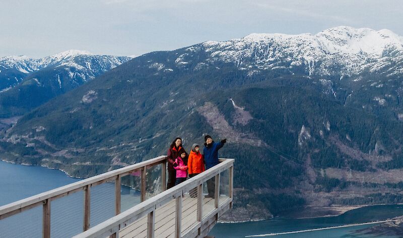 Sea to Sky Gondola, Spring Break family adventure hiking to the Chief Overlook at the Summit, Kids and Youth ride the gondola free