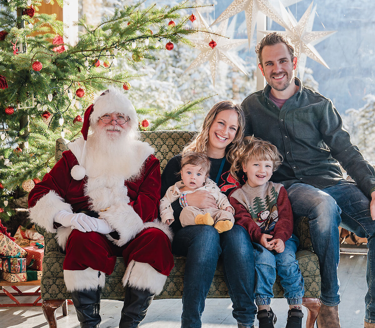 Family photos with Santa