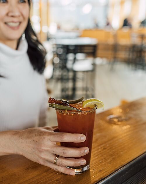 Sea to Sky Gondola, Sunday Socials at the Summit Lodge Edge Bar with the best Caesars and live music