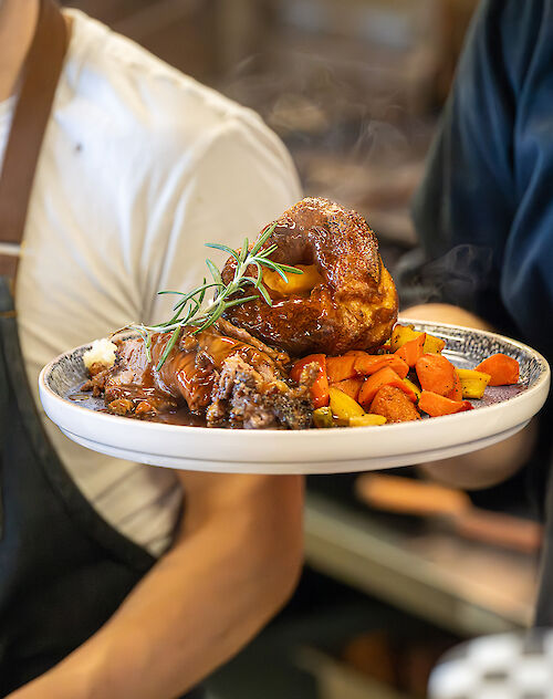 Sea to Sky Gondola, Sunday Socials, Summit, Food, Prime Rib, Yorkshire pudding