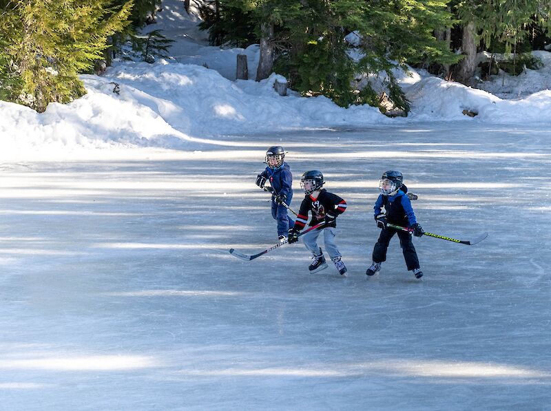 Sea to Sky Gondola, Ice-skating, Wonderland Lake, Howe Sound, Squamish