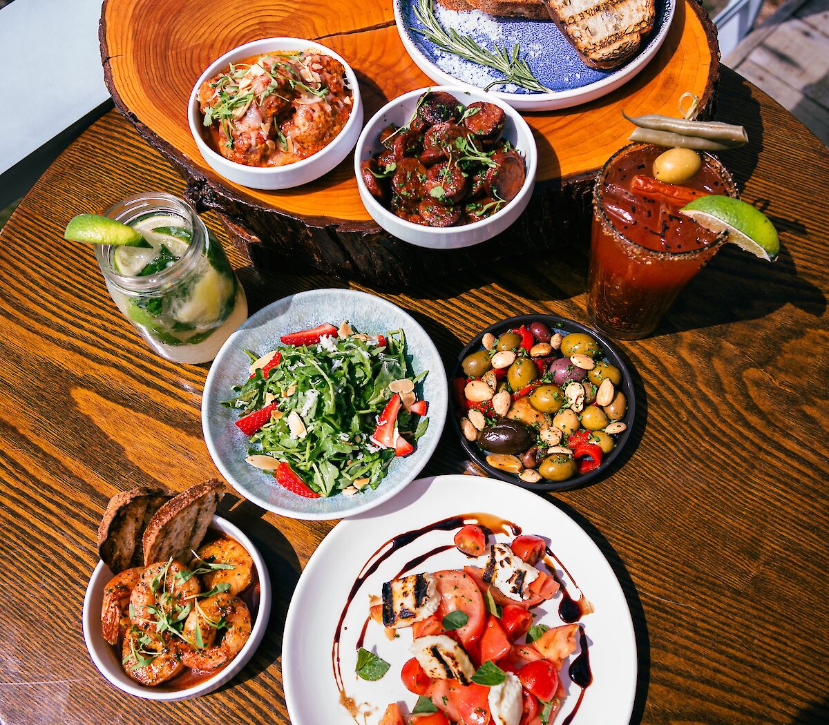 Amazing culinary experience of tapas shared plated