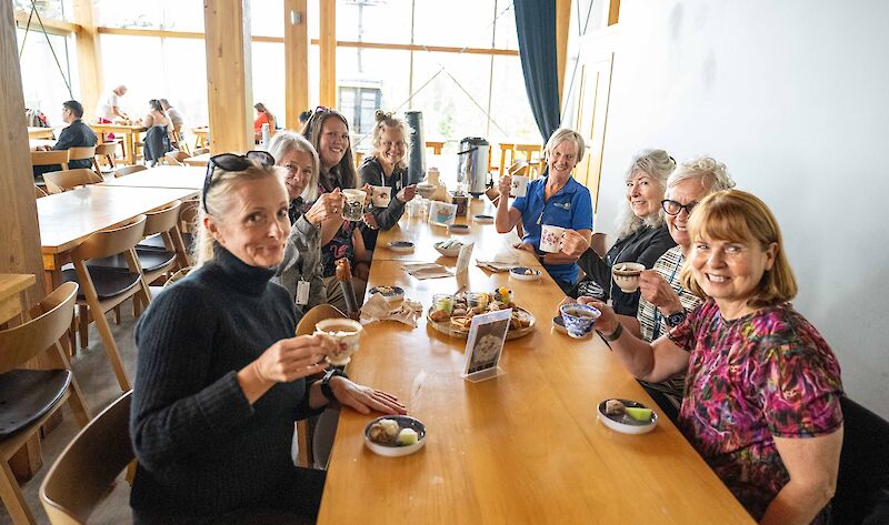 Tea with your friends after a hike