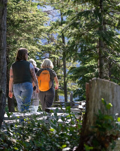 people walking on the spirit trail