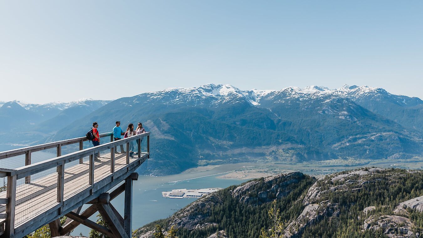 Sea to Sky Gondola Panorama Trail with the Chief Overlook view platform
