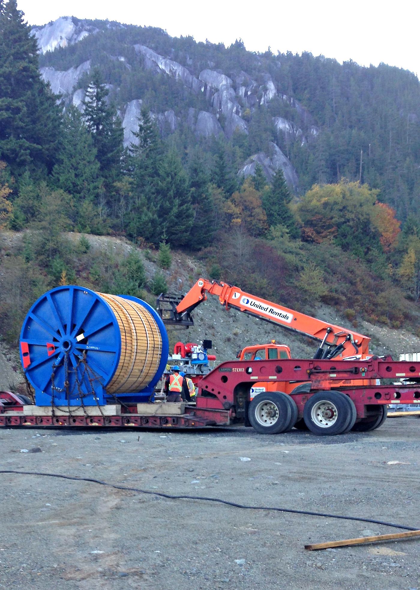 Haul rope on reel
