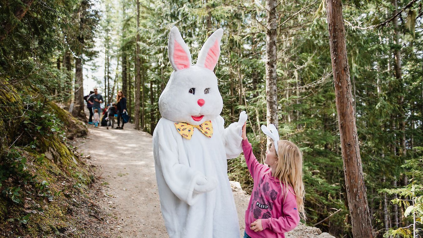 Easter Egg Gathering at the Sea to Sky Gondola including Easter Bunny and lots of chocolate