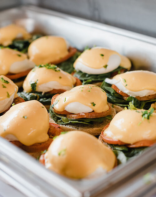 Easter Sunday Brunch at the Sea to Sky Gondola Summit Lodge. Delicious food, holiday experience